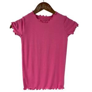 Vaenait Baby Pink Tee Lettuce Hem 2XL